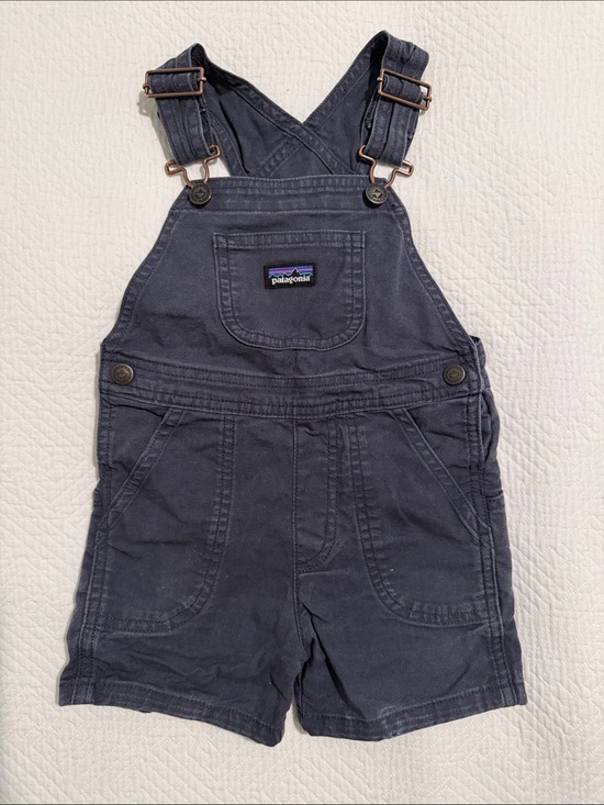Patagonia Other - Patagonia Kids Navy Short Denim-Style Overalls